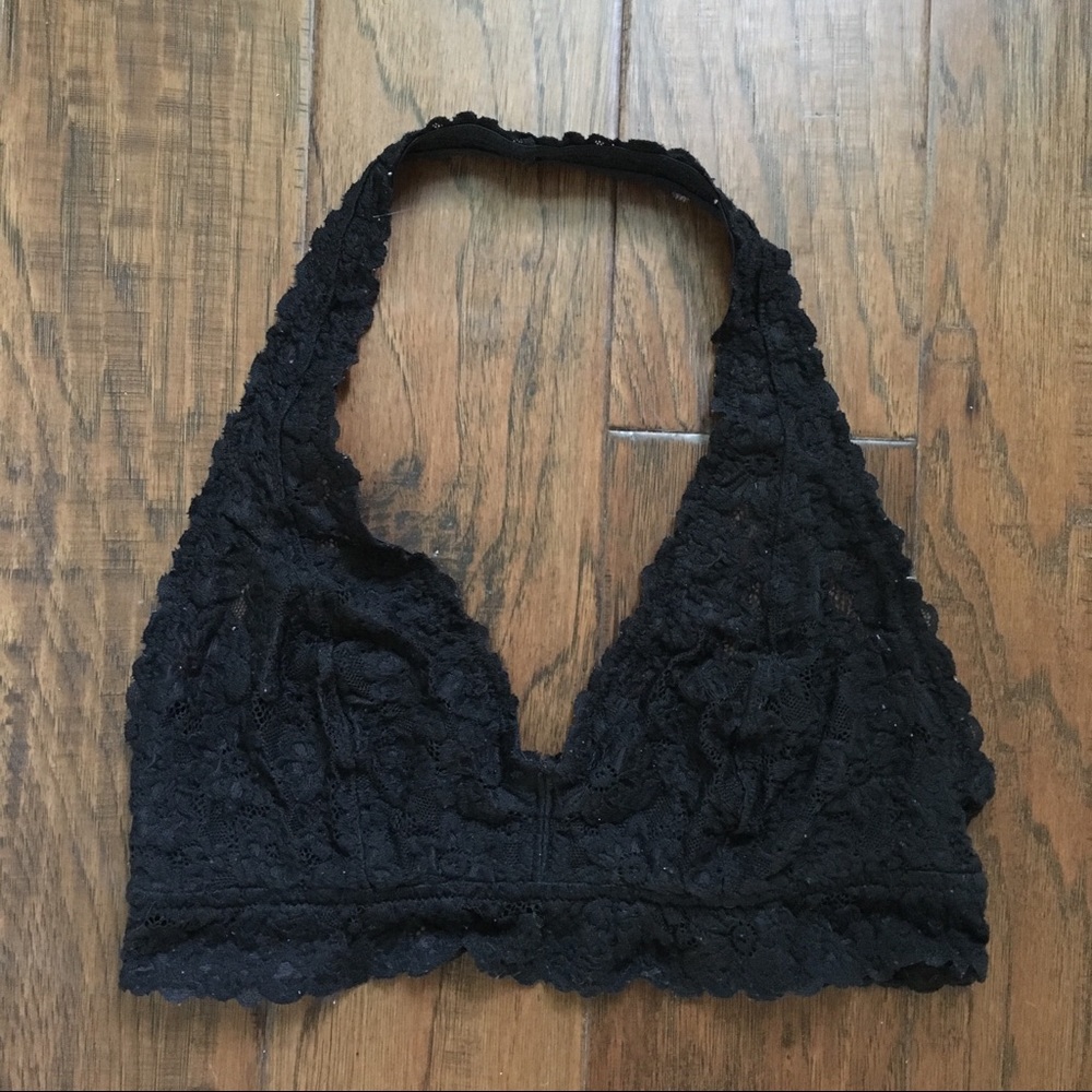 Aerie Lace Halter Bralette - L